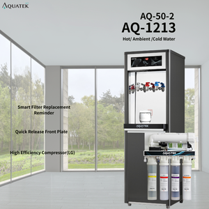 Dispensador de Agua Comercial Vertical Aquatek AQ-1213 |   Protección de Seguridad |   Compresor LG |   Sistema de Ósmosis Inversa (AQ-50-2) |   110V-240V - Product Image 1