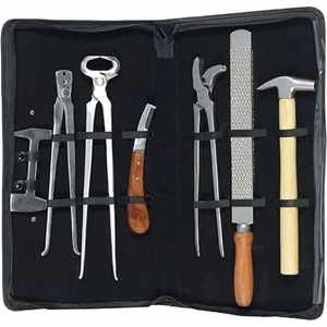 Kit de Herramientas Ortopédicas de Acero Inoxidable de Alta Resistencia Astrin para el Cuidado de Pezuñas de Caballos y Perros con Alicates, Escofina y Herramientas de Recorte - Product Image 3