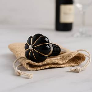 Tapón de Botella de Vino de Cerámica Hecho a Mano al por Mayor, Sellador Decorativo de Corcho con Patrón Personalizado para Regalos de Vino, Bodas, Fiestas y Bar en Casa - Product Image 1