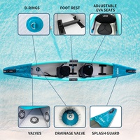 Kayak gonflable Drop Stitch, canoë gonflable 2 ou 3 personnes, tandem, pour la pêche sportive, à vendre