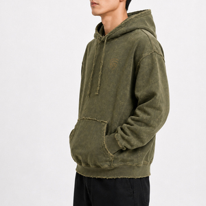 Eco-Friendly Customizable Distressed Hoodie <b>For</b> <b>Men</b> Best Manufacturer 100% Cotton <b>Winter</b> <b>Wear</b> <b>Men</b> Distressed Hoodie - Product Image 3