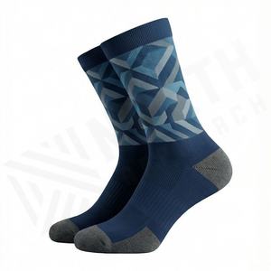Calcetines de Ciclismo Unisex, Sublimados, Resistentes, Color Personalizado, Transpirables, para Entrenamiento Deportivo - Product Image 3