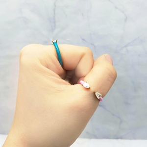 Hot Bán Neon Men Mở Điều Chỉnh Vòng Phụ Nữ Tươi Huỳnh Quang Zircon Vòng Đồ Trang Sức Thời Trang Màu Sắc Mới Cổ Điển Kẽm Hợp Kim Fob - Product Image 6