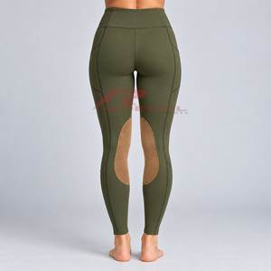 Pantalones de equitación personalizados para mujer, hechos con tela suave y elástica, cintura segura y diseño práctico para mayor comodidad. - Product Image 2