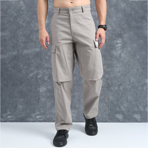 Pantalones Cargo de Alta Calidad con Logotipo Personalizado, Pantalones Cargo de Tallas Grandes con Múltiples Bolsillos para Hombre, Pantalones Casuales - Product Image 4
