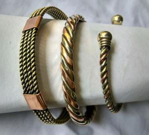 India-Made 99.9% Pure Copper Religious Traditional Magnetic <b>Bangle</b> 6 Strong Magnets Personalized <b>Engraving</b> Option Handmade - Product Image 4