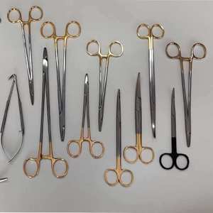 Ensemble de 22 instruments chirurgicaux cardiovasculaires manuels, micro-porte-aiguilles, ciseaux, acier inoxydable, Dentavex DC-S-9, certifié CE - Product Image 3