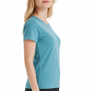 Camiseta Unisex de Lana con Cuello Redondo, Corte Regular, Transpirable y Teñida en Color Liso - Product Image 4