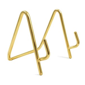 Brass <b>Easel</b> Stand Traditional Home Decor Tabletop Display Durable Indoor Living Room Accessory - Product Image 4