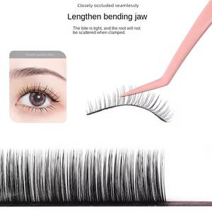 Pinces à cils en plastique de précision aux couleurs pastel avec pointe lisse pour une application détaillée - Product Image 3