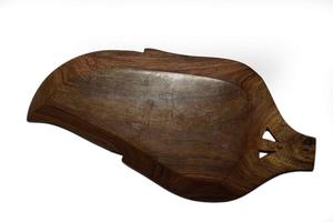 Bol de service ovale en bois, fait main, en bois naturel, pour les collations, les salades, la décoration de table - Product Image 5