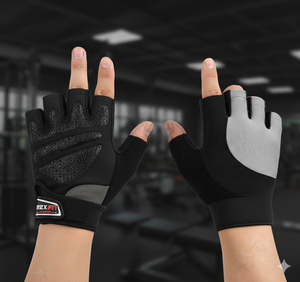 Guantes de gimnasio para entrenamiento pesado, guantes de gimnasio de medio dedo, guantes con soporte para muñeca, guantes transpirables para levantamiento de pesas de alta resistencia, unisex - Product Image 1