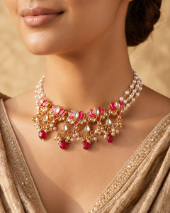 Ensemble collier ras-du-cou et boucles d'oreilles tendance pour femme, en alliage d'acier inoxydable, fait main, géométrique, ethnique, pour mariage et fiançailles - Product Image 3