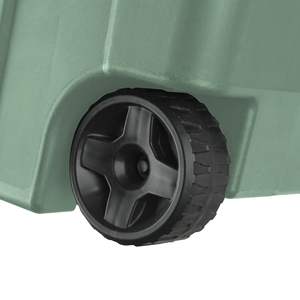 Cubo de almacenamiento de plástico con ruedas verde extra grande de 40 galones con asa, paquete de 2 equipos de carga y almacenamiento - Product Image 5