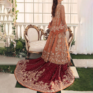 Robe de mariée pakistanaise de luxe Lehenga Choli, vente en gros, nouvelle collection 2026, broderie lourde, tenue de soirée de mariage, longueur ras du sol, livraison rapide - Product Image 6