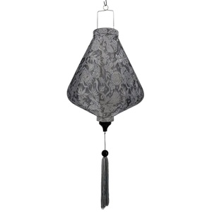 Custom Inverted Diamond Silk Lanterns Vietnam Bamboo <b>Frame</b> Silk Lanterns Decorative Silk Lanterns For Event - Product Image 1