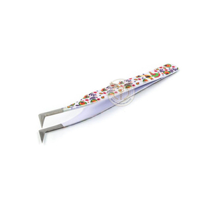 Custom Logo High Quality Stainless Steel Eyelash Tweezers with Fully Customized Printing Solid Color Options-Beauty <b>Tools</b> - Product Image 5