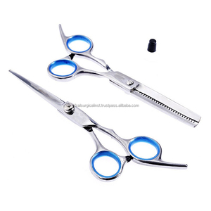 Kit de ciseaux professionnels élégants et affûtés pour salon de coiffure, lame de rasoir en acier inoxydable, ciseaux de barbier, soins personnels de beauté - Product Image 3