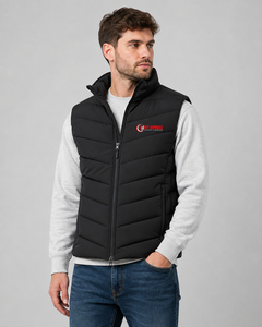 Gilet matelassé noir pour homme Fly Humble Sportswear, col montant, fermeture éclair, coupe-vent, vêtement d'extérieur d'hiver, style décontracté, OEM 2026 - Product Image 1