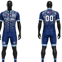Ensemble de maillot et de short de cyclisme unisexe Orvo, blanc et noir, imprimé géométrique, respirant, manches courtes, 100% polyester, course sur route