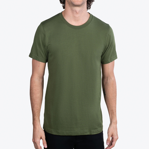 Camiseta de Alta Calidad para Hombre, Talla Grande, Estilo Urbano, Color Verde Claro, de Algodón, Transpirable, de Manga Corta para Verano - Product Image 5