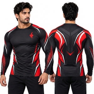 Men Rash Guard Athletic <b>Shirt</b> Featuring Quick Dry Material Flexible Fit Durable Stitching For Gym Training <b>Swimming</b> And Water - Product Image 6
