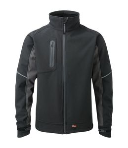 Veste softshell imperméable respirante à capuche doublée de polaire en cuir véritable coupe-vent pour la randonnée en plein air pour hommes - Product Image 1