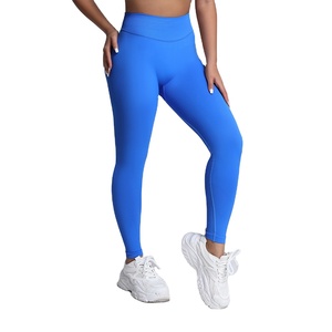 Leggings de Yoga con Cintura Elástica, Suaves y Extensibles, con Logotipo Personalizado OEM, Pantalones de Yoga de Pierna Ancha Recta para Mujer, para Entrenamiento y Fitness - Product Image 2
