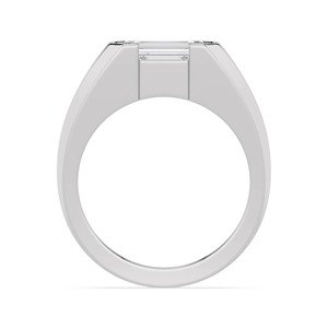 Anillo de Compromiso de Lujo en Oro Rosa de 10K con Diamante Cultivado en Laboratorio de 2.50 ct, Corte Esmeralda, Diseño Elegante para Novia - Product Image 4