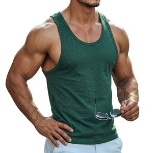 Camisetas sin mangas de corte muscular para hombre, estilo streetwear, con impresión por sublimación personalizada, camisetas de entrenamiento, venta al por mayor, compra a granel, camisetas sin mangas para hombre - Product Image 4