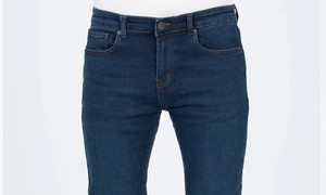 Jeans pour homme de qualité supérieure, coupe classique, taille haute, denim slim, style streetwear imprimé, coupe droite, jeans décontractés - Product Image 6