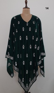 Ponchos en velours avec travail de broderie Jarkan swasrosvki - Product Image 4
