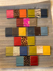 Véritable Main Recyclé Cheveux sur Cacher Cuir Femmes Embrayage Élégant Stubby Couleur Multi-usage Sac À Main ATM Titulaire De La Carte Femmes À La Mode Portefeuille - Product Image 3