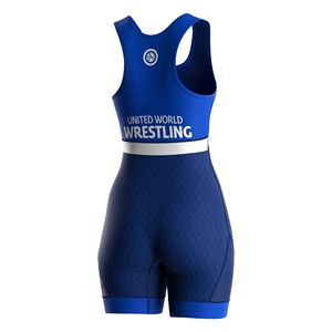 Traje de Lucha MMA de Una Pieza Azul para Mujer, Corte Regular, Secado Rápido, Elástico, 100% Poliéster, Logotipo Personalizado, Ropa de Artes Marciales Mixtas - Product Image 5