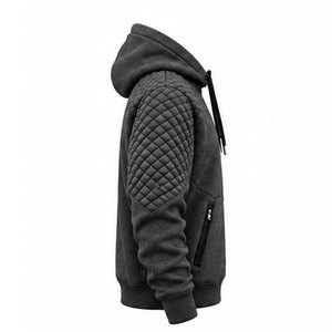 Sudadera clásica con capucha y cremallera para hombre, con mangas largas, cremallera resistente, puños acanalados, bolsillos prácticos y estilo informal atemporal. - Product Image 6