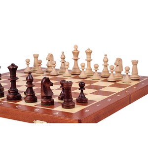 Juego de Ajedrez Tradicional de Madera de Teca con Piezas Ponderadas, Decoración para el Hogar, Venta al por Mayor, Moradabad, India - Product Image 1