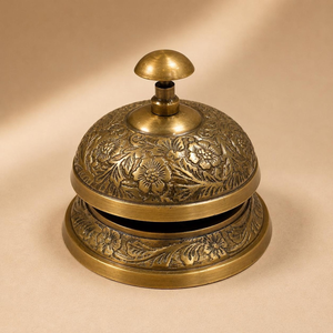 Campana de Barco Vintage de Latón Hecha a Mano, Duradera y Decorativa, para Recepción, Mostrador, Hotel, Restaurante, Oficina, Mesa, Decoración del Hogar - Product Image 1