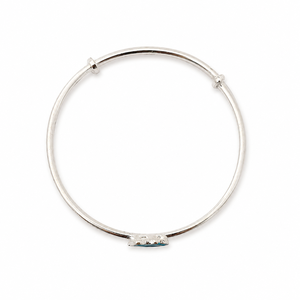 925 Sterling Silver Blue Cat Enamel Kids <b>Bangle</b> Bracelet <b>Set</b> High Polish Animal Design for Girls Daily Wear Party Gift Jewelry C - Product Image 4