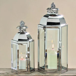 Farol de Vela de Acero Inoxidable y Vidrio de Diseño Personalizado, Acabado Dorado, Hecho a Mano para Decoración del Hogar y Bodas - Product Image 3