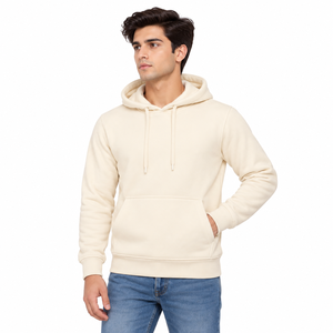 Sweat à capuche classique pour homme avec cordon de serrage réglable, poche kangourou avant, coupe régulière et poignets côtelés - Product Image 4