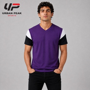 Camiseta Moderna para Hombre con Cuello en V, Tejido de Punto Ligero, Manga Corta, Construcción Flexible y Diseño Casual Minimalista - Product Image 5