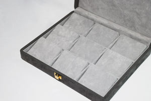 กล่องจัดระเบียบสร้อยคอแบบพิมพ์ลาย 9 ช่องทรงสี่เหลี่ยมผืนผ้า ดีไซน์มุมโค้งมนสไตล์ญี่ปุ่น ขนาด 243x213x50 มม. - Product Image 3