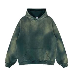Hoodie surdimensionné vintage personnalisé, 100% coton, tissu molletonné épais, épaules tombantes, style streetwear pour homme - Product Image 4