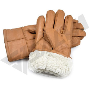 Gants en cuir de mouton de qualité supérieure, confortables et personnalisables, pour l'hiver, les fêtes, les voyages et l'usage quotidien - Product Image 2
