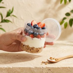 Best-Selling 6 oz Custom Disposable Yogurt Cups Food Grade Plastic Spoon Included <b>for</b> Ice Cream and Yogurt Vietnam Manufactoty - Product Image 4