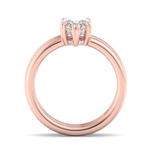 Bague en argent sterling 925 avec double bande de moissanite taille marquise et sertissage à 6 griffes, cadeau romantique pour demande en mariage - Product Image 6