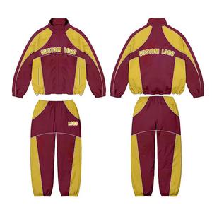 Ensemble de survêtement coupe-vent respirant de haute qualité sur mesure pour homme, en nylon, automne, logo personnalisé - Product Image 3