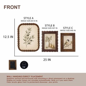Personalized Handmade Eco-Friendly Wooden <b>Photo</b> <b>Frame</b> Custom Picture Holder Tabletop <b>Couples</b> Families Wedding Anniversary Khadim - Product Image 5