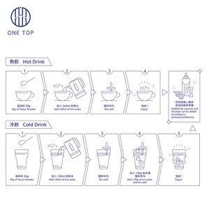 Ingrediente de té de burbujas de mezcla de polvo de vainilla Premium en embalaje de bolsa para elaborar té burbujeado delicioso - Product Image 5