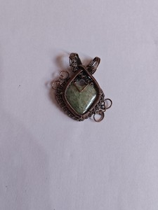 Handmade Wire Wrapped Crystal Pendant Necklace Natural Stone <b>Copper</b> Jewelry Vintage Charm for Women - Product Image 2